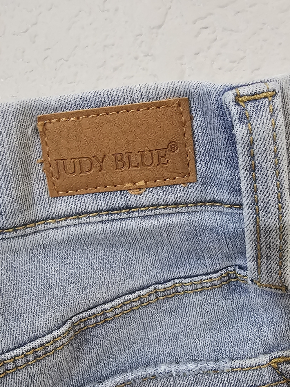 Judy Blue Mid Rise Skinny Fit Pull On Jeans Womens 13/31 Light Wash Stretch - Picture 7 of 10